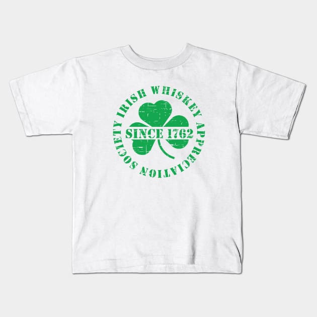 Irish Whiskey Drinking Club Kids T-Shirt by Yule